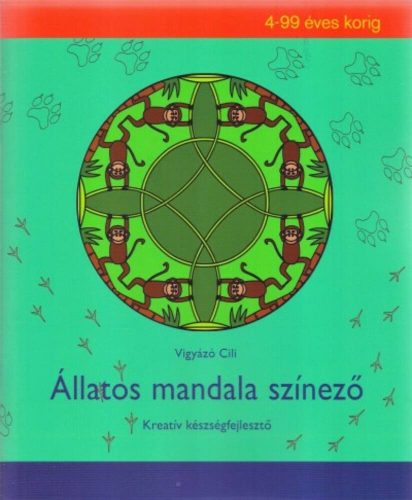 Állatos mandala színező - Kreatív készségfejlesztő (Vigyázó Cili)