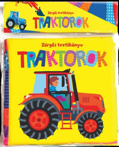 Zörgős textilkönyv - Traktorok