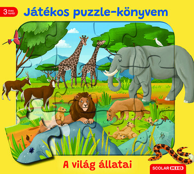 Játékos puzzle-könyvem - A világ állatai - Steffi Korda